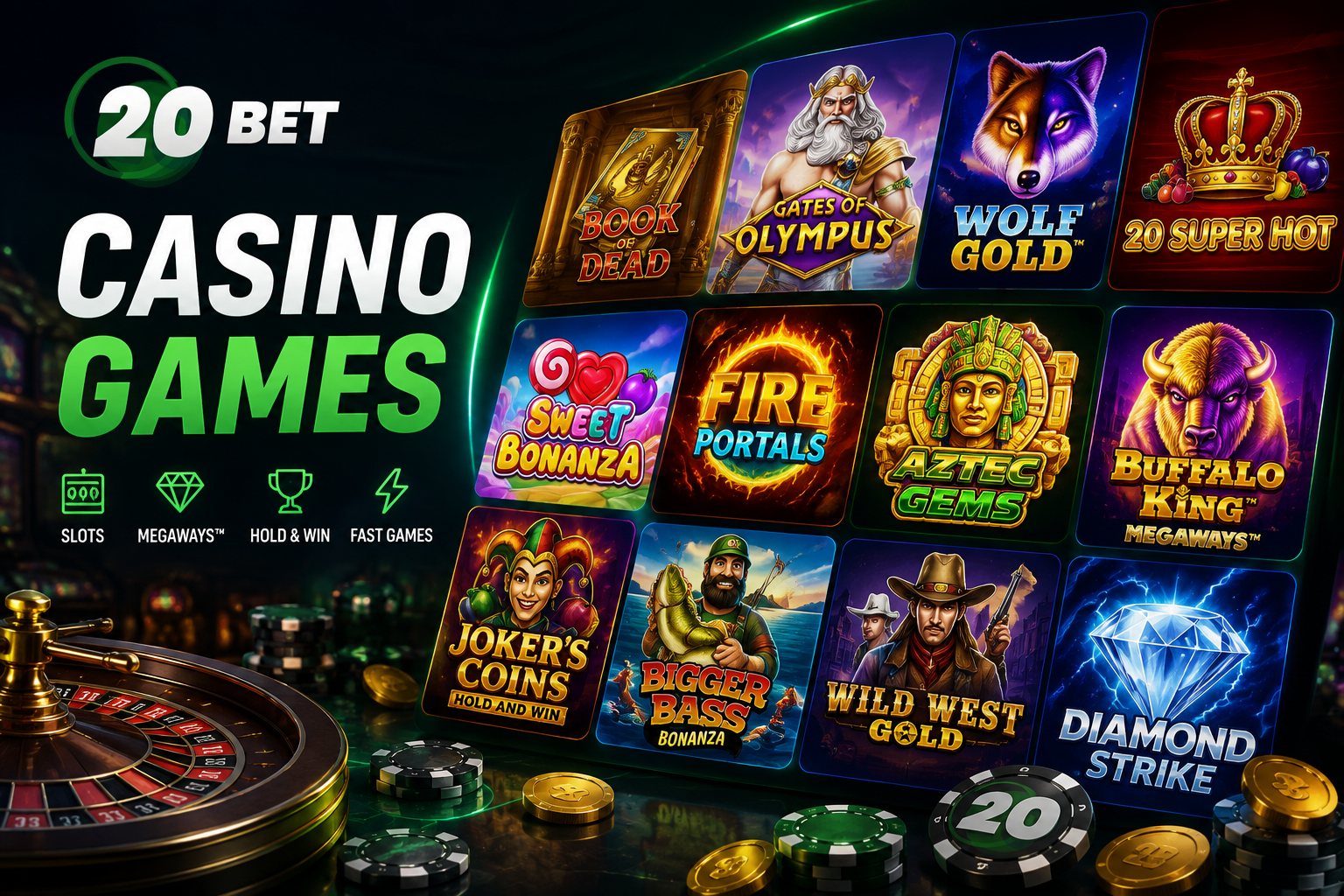 20Bet casino games Canada