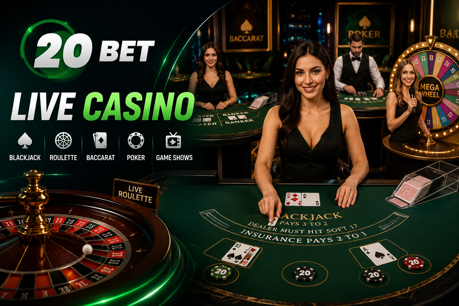 20Bet live casino Canada