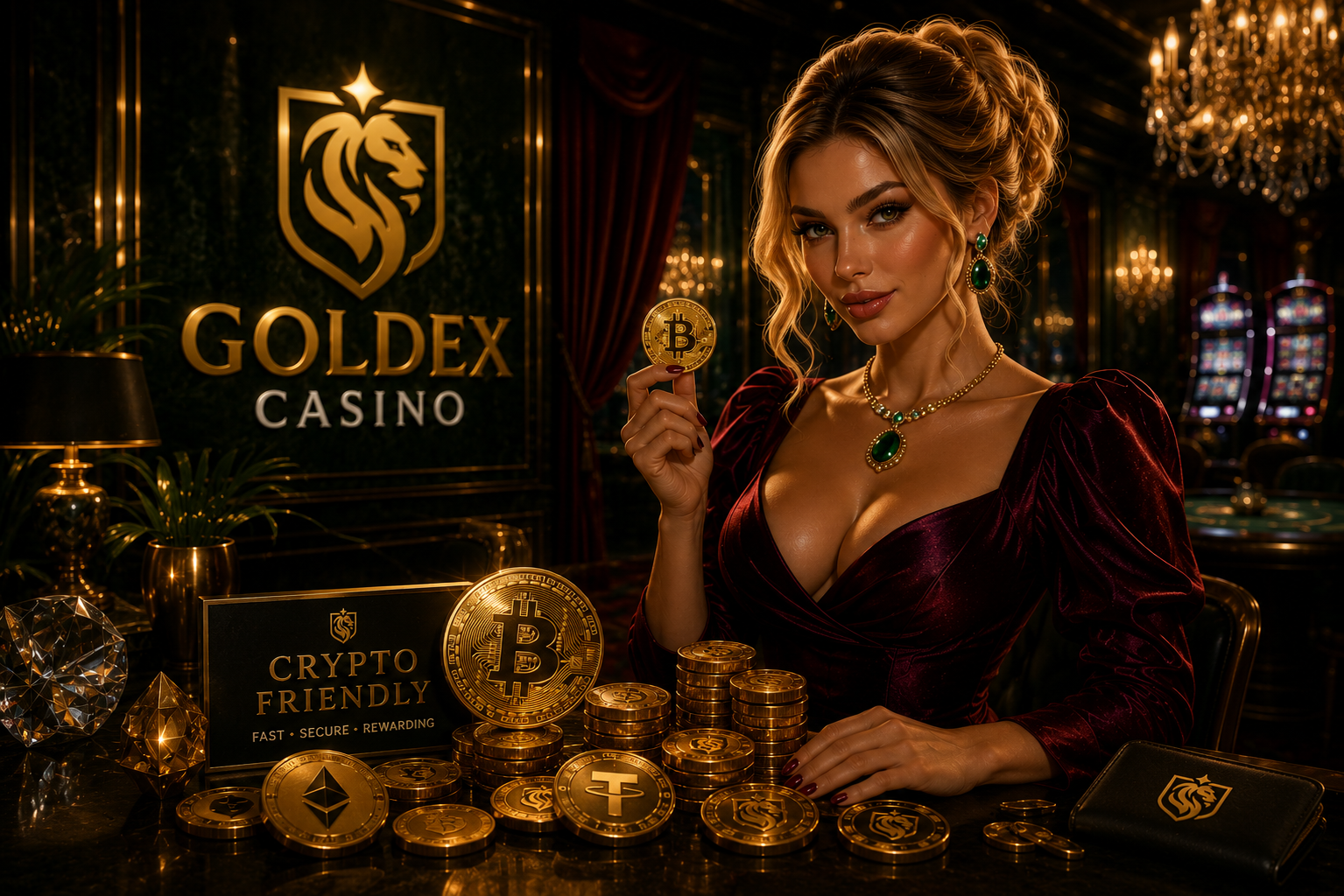 Goldex Casino cryptocurrency payments