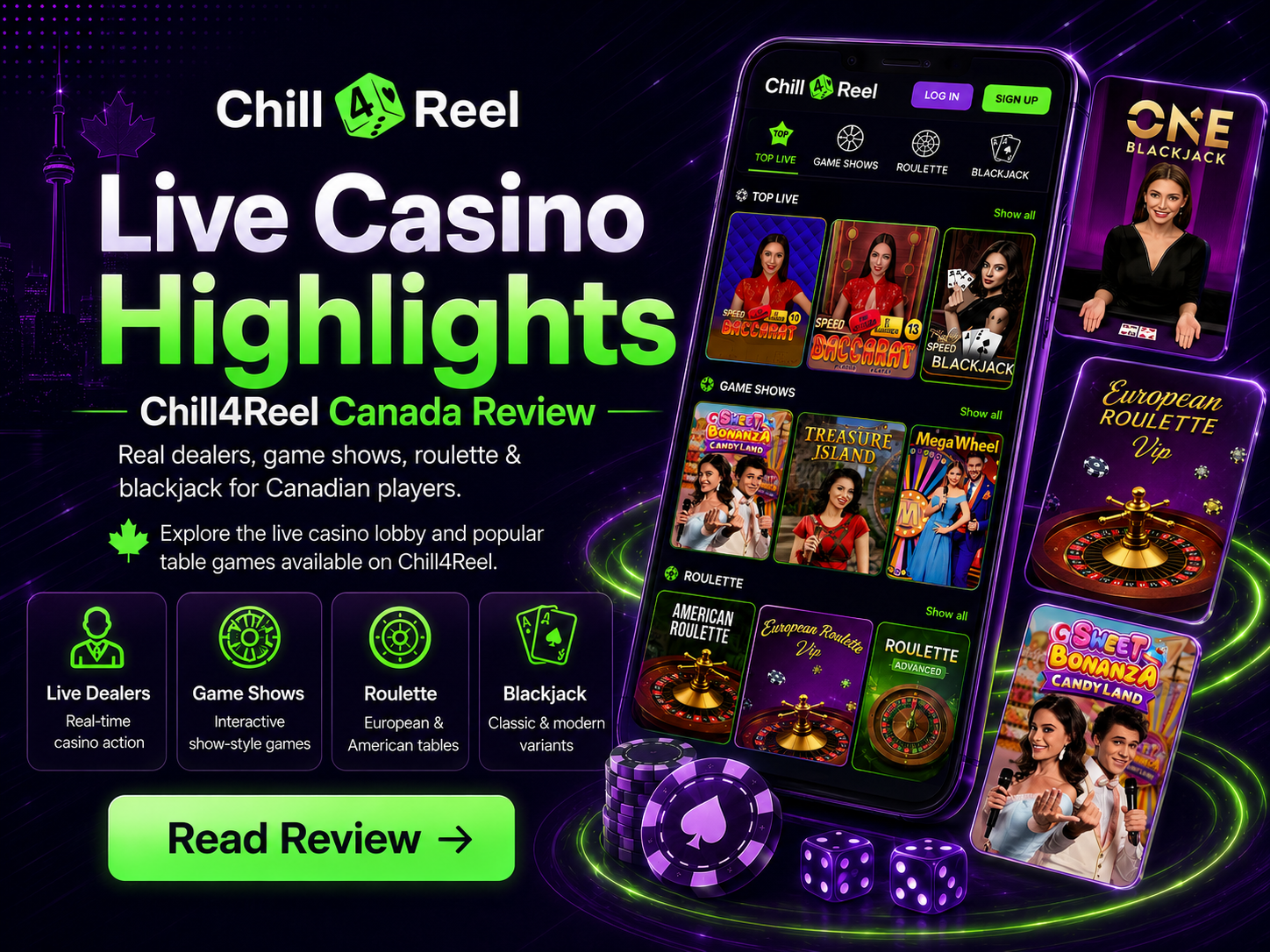Chill4Reel live casino Canada