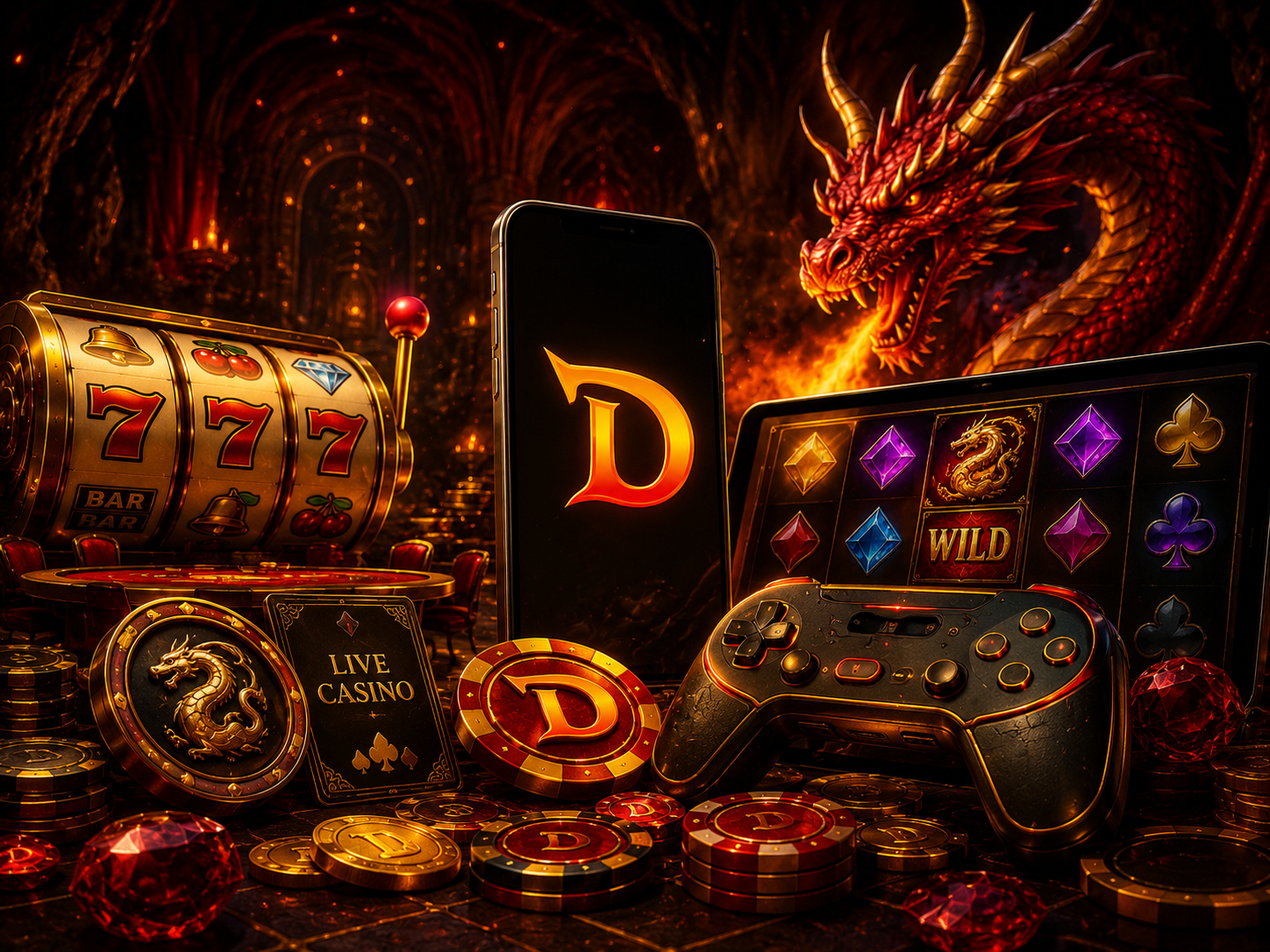 DragonSlotz Casino games and live casino