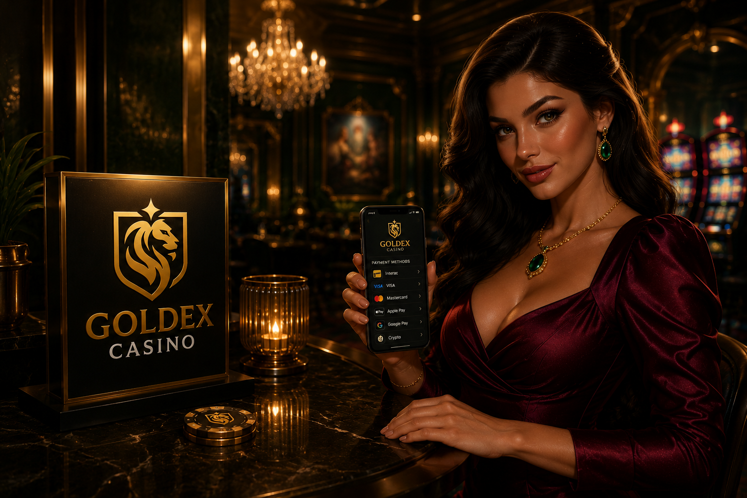 Goldex Canada payments including Interac