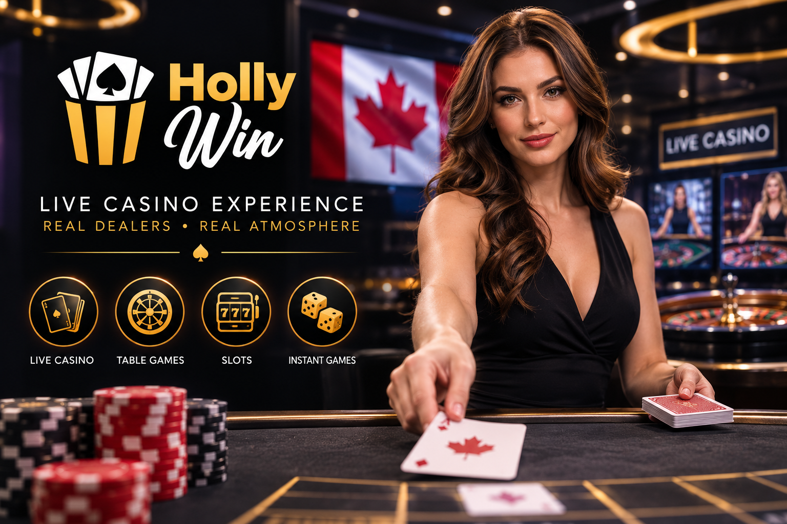 HollyWin Live Casino Canada