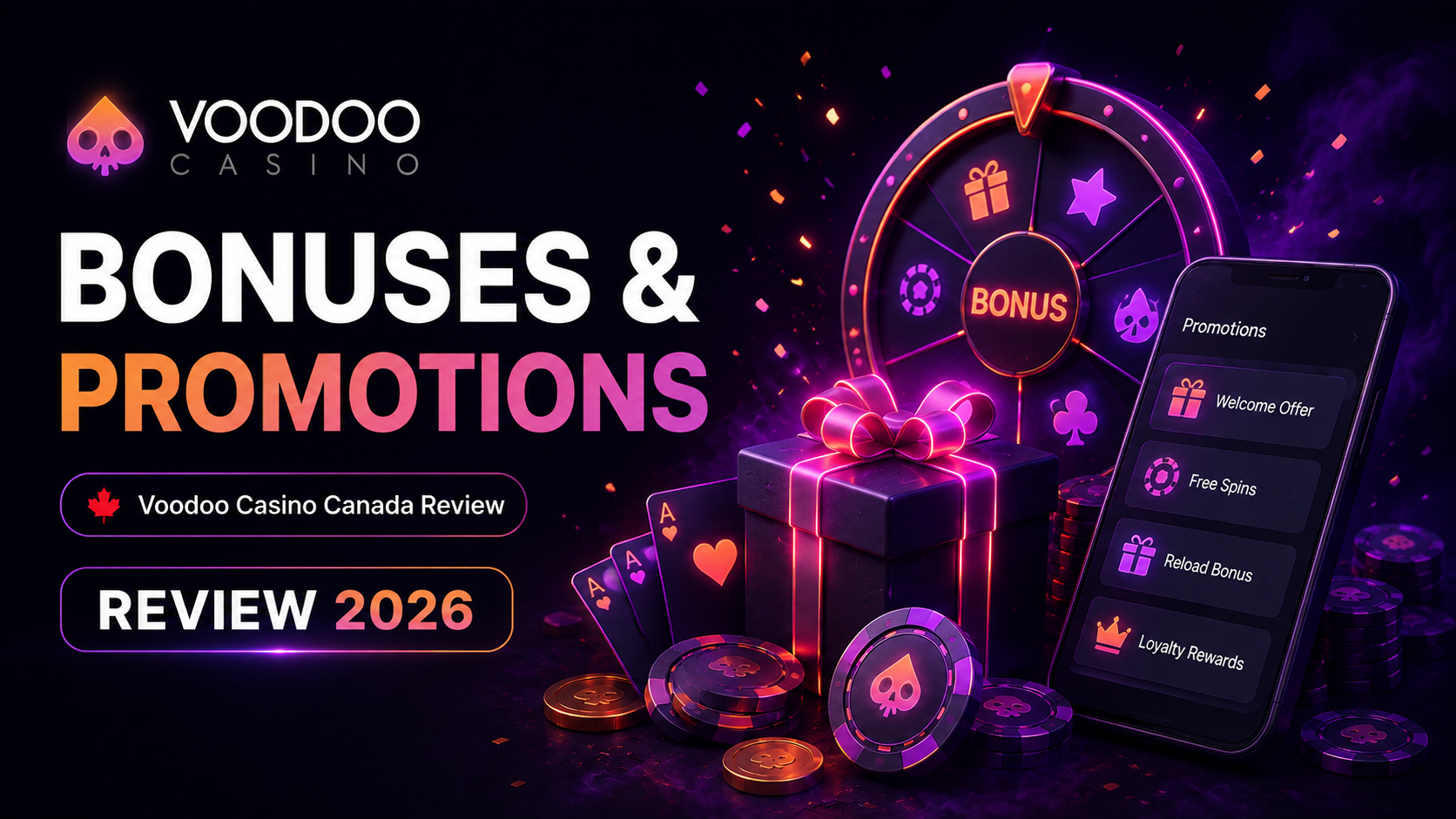 Voodoo Casino Canada bonuses and promotions